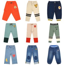 Bebe 2020 New Autumn Winter Kids Fashion Pants for Boys Girls Cute Print Trousers Bayy Child Korea Style Clothes Outwear Pant LJ201019