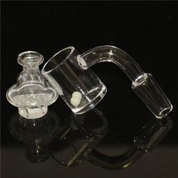 25mm Quartz Banger Nails with Spinning Carb Cap and Terp Pearl Female Male 10mm 14mm 18mm for Dab Rig Bong