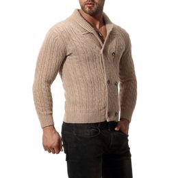 Slim Men's Sweater Knit Long Solid Color Regular Sweaters for Man 201123