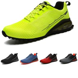 2022 Hombres no marcas Zapatos de correr Negro Gris Azul Naranja Lemon Verde Rojo Montaña Escalada Caminando Hombres Entrenadores Deportes al aire libre Sneakers 41-47