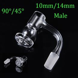 Newest Smoking Accessories Calabash Volcanic Style 10mm 14mm Male Swamless Fully Weld With Ball Bucket Eeveled Edge Quartz Banger Nails