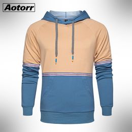 Fashion Trend Men's Hoodie Autumn Mens Casual Hoodie Sports Shirt Male Solid Colour Fleece Hoodie Men Top Streetwear 201103