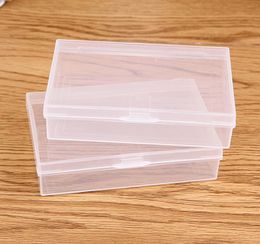 Transparent Plastic Storage Box Clear Square Plastic Jewelry Storage Boxes Business card box 9.2*6*2cm SN4973