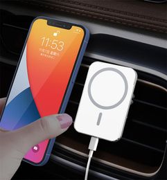 New Portable Qi Fast Charging Strong Magnet 15W X16 X19 Magnetic Wireless Car Charger for iPhone 12 Pro Max With Package