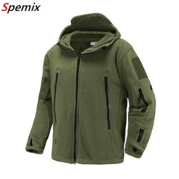 US UK Military Fleece Tactical Jacket Men Thermal Warm Hooded Coat Outdoors Pro Military Softshell Hike Outerwear Army Jackets 201218