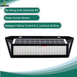 118led Solar Lamp Human Induction Wall Lamp 3 Lighting Modes Waterproof IP65 Solar Wall light Remote Control