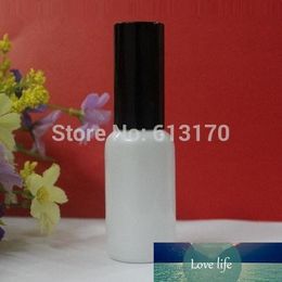 30pcs 10ml Glass Spray Bottle White, Empty Parfum Bottle, Refillable Sprayer Bottles Black Cover Mini Sample Vials Free Shipping