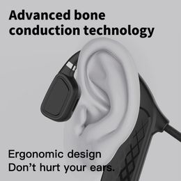 Bluetooth Wireless Headphones 3D Bass Stereo Noise Reduction Sport Music Earbuds Bone Conduction HiFi Business Call Earphone for Phone J3F7