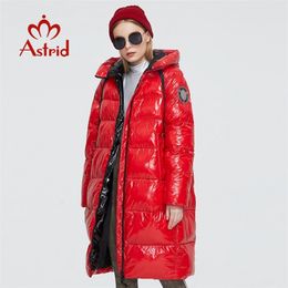Astrid New Winter Women's coat women long warm parka Bright fabric fashion Jacket hooded large sizes female clothing 8675 201217