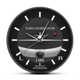 Aviation Classic Silent Non Ticking Wall Clock Aircraft Cockpit Style Face Wall Clock Aeroplane Instrument Timepiece Pilots Gift 201202