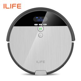 ILIFE V8s Robot Vacuum Cleaner Sweep&Wet Mop Navigation Planned Cleaning 750ml Dustbin Adjustable Water Tank Schedule Household Y200320