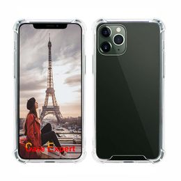 Transparent Shockproof Acrylic Hybrid Hard Armour Cases Cover for iPhone 13 12 Pro MAX XR XS Samsung S21 Ultra