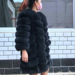 Women's Fur & Faux 2021 Brand Top Quality Natural Coat Real Arctic Vest Ladies Detachable Women Thick Design Winter Transformer Coat1