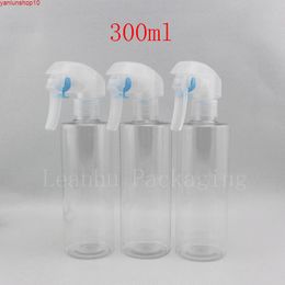 300ml empty transparent spray pump bottle ,300cc Trigger disinfectant DIY plastic bottlehigh quatiy