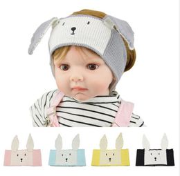 Easter Unicorn Kids Cartoon Knitted Headband Newborn Toddler Cute Rabbit Ear Bear Headwrap Infant Winter Earmuffs Hairlace Headwear E121804