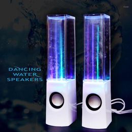 Wholesale creative water dance speaker, music fountain, colorful lights, water-jet , laptops, mobile phone speakers