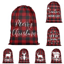 The latest 64X48CM size, many styles, Christmas gift bag, Christmas bag, Christmas decoration, candy bag, linen drawstring pocket