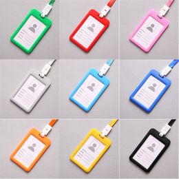 ID Name Card Holder ID Card Lanyard Bank Credit Card Cover Waterproof Identity Badge Holder with Neck Strap Lanyard