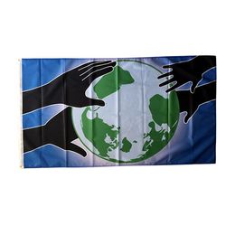 Protect The Earth Flag 3x5 FT 90x150cm Double Stitching 100D Polyester Indoor Outdoor Printed Hot selling