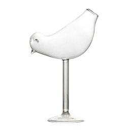 1pcs Creative Bird Shape Cocktail Glasses Wine Glass Champagne Goblet Whiskey Beer Drinking Cup LJ200821