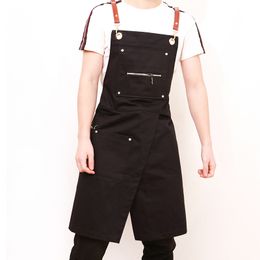 Apron Korean fashion personalized barber tea shop coffee shop uniforms flower shop men and women restaurant