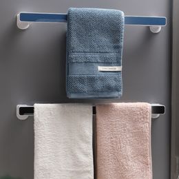 BAISPO Wall-mounted Towel Rack Bathroom Shelves For Kitchen Bathroom Towel Shoe Storage Household Bathroom Storage Accessories LJ201204