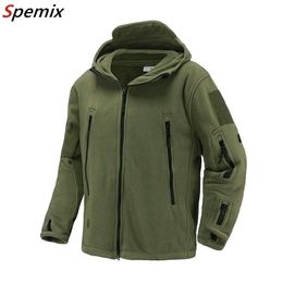 US UK Military Fleece Tactical Jacket Men Thermal Warm Hooded Coat Outdoors Pro Military Softshell Hike Outerwear Army Jackets 201118