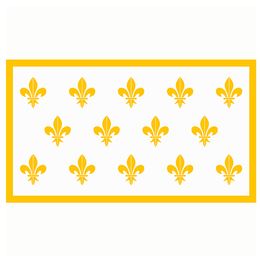 Kingdom of France Less Eyesore 3x5 Feet Flag Banner Digital Printing 100D Polyester with Brass Grommets Fabric