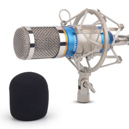 Professional BM-800 BM800 Condenser KTV Microphone Cardioid Pro Audio Studio Vocal Recording Mic KTV Karaoke+ Metal Shock Mount
