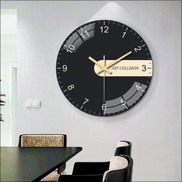 Wall Clocks 12 Inch Silent Quartz Decorative Clock Non-Ticking Classic Digital Round Easy To Read Battery Operated Home/Office/