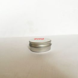 100pcs 15g empty Aluminium ( Metal ) ointment box 15ml cream jar cosmetic bottle with screw cap metal silver containergood package