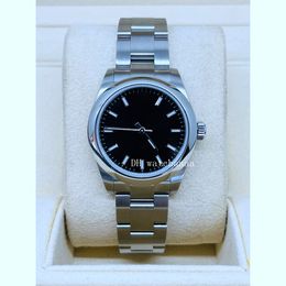 2022 High Quality Watches Asia Caliber 31 Stainless Steel Black Dial Unisex Watch Automatic Ladies Watch 177200