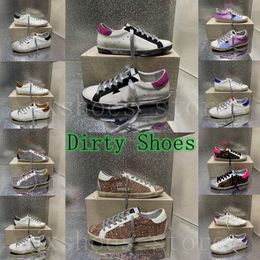 Top Quality Designer Shoes boot Italy Brandmen Sneakers Superstar Luxury Sequin Classic White Do -Old Dirty Gooses Man Women Casu