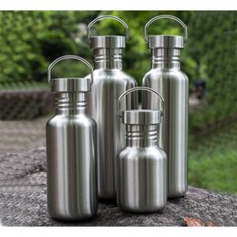 Water Bottle beer No Thermal Stainless Steel Drink 304 Sport Drinking s Mug Cup Vacuum Flask A Free 220217