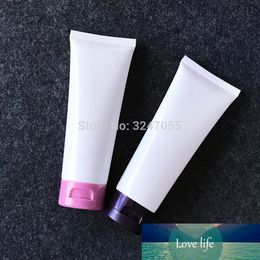 100ml/g White Plastic Empty Facial Cleanser Refillable Soft Tube,Cosmetic Handcream/Body Wash Hose Soft Tube,Shampoo Soft Bottle