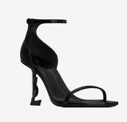 fashion lady dress party sandal Women Sandals Suede leather high heels shoes,ankle strap shoes luxury designs opyum brand design on-heel black genuine leathers