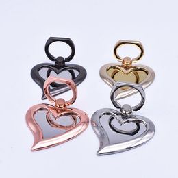 Universal cell phone holder 360 Degree Heart Shape Finger Ring Holder Phone Stand For iPhone 7 6s Samsung For Mobile Phones