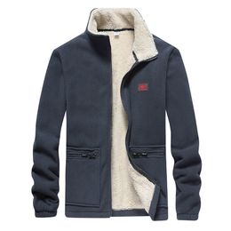 men Sweatshirt Wool hoodies Coat With Pullover Casual Winter Parka Outerwear Lamb cashmere Coat Streetwear Hooded Tops 201020