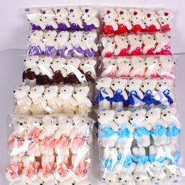 Bubble Bear Flower Packaging Supplies Cartoon Ice Cream Bear Valentines Day Bouquet Gift Packaging Doll Bear w-00635