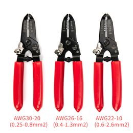 2 in 1 Wire Cutter Stripper Decrustation Pliers 10-30AWG 0.25mm-6mm For DIY Home Electrician Car Y200321