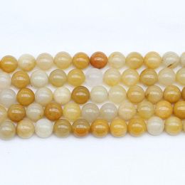 1strand Lot 4 6 8 10 12mm Natural Stone Yellow Jaspers Bead Round Loose Spacer Beads For Jewellery Making Findings Diy Bracelet H jllFUB