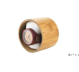 Natural Bamboo Box For Watches Jewellery Wooden Box Men Wristwatch Holder Collection Display Storage Case Gift RRE12459