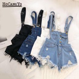 Summer Women Rompers Denim Jumpsuits Short Overalls for Women Fashion Rompers Bodysuit Plus Size Cotton Playsuits Roupas Female