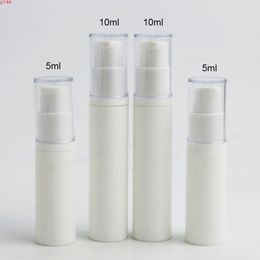 500 x 5cc 10cc Empty Portable Cosmetic Airless Pump Lotion Bottle 10ml Refillable Beauty Container with clear pump capgood qualtity