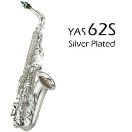 Alto Saxophone Silver Plated Eb Tune E Flat Professional Musical Instrument With Case Mouthpiece Accessories