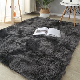 Grey living room, non slip plush for home decoration, soft velvet carpet, children's room blanket