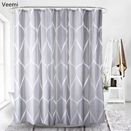 Curtain & Drapes Modern European Style Printed 100% Polyester Waterproof Fabric Shower Bathroom Bathtub Durable With Hooks1