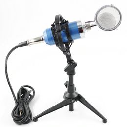 BM8000 Professional Condenser Sound Recording Microphone with Desktop Stand For Radio Braodcasting Microphone