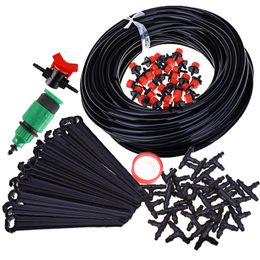 Watering Equipments 5m 10m 15m 25m Microsprinklers Spray Water Cooling Moisturizer Irrigation Automatic Watering Kit Set Drip