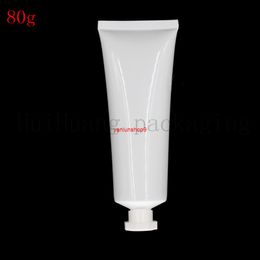 50pcs 80g black white screw lid White Plastic Soft Tubes Empty Cosmetic Cream Emulsion Lotion Packaging Containersbest qualtity